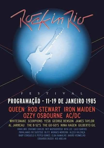 La primera edición de Rock in Rio se llevó a cabo entre el 11 y el