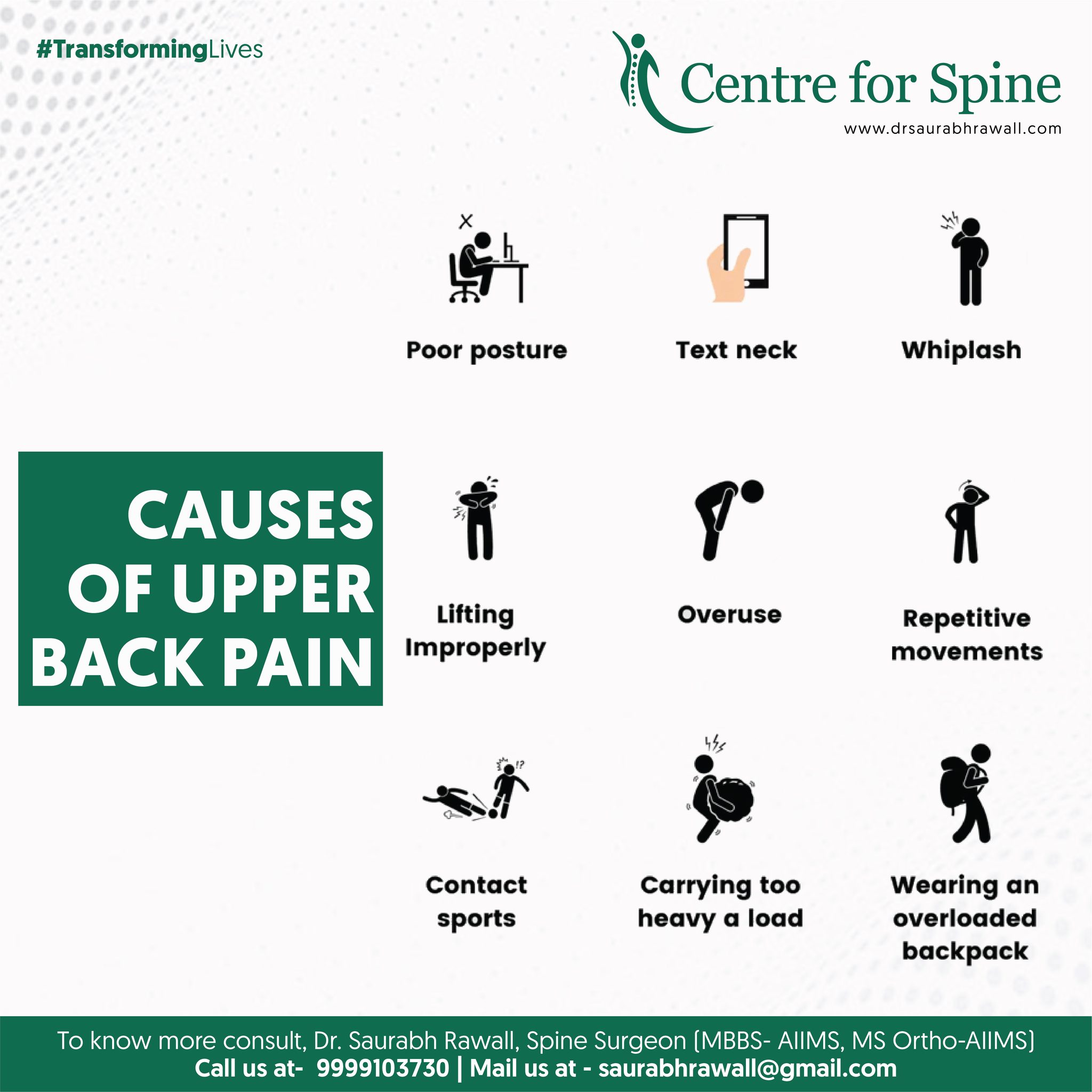 Pain in the upper back is usually the result of poor posture, muscle ...