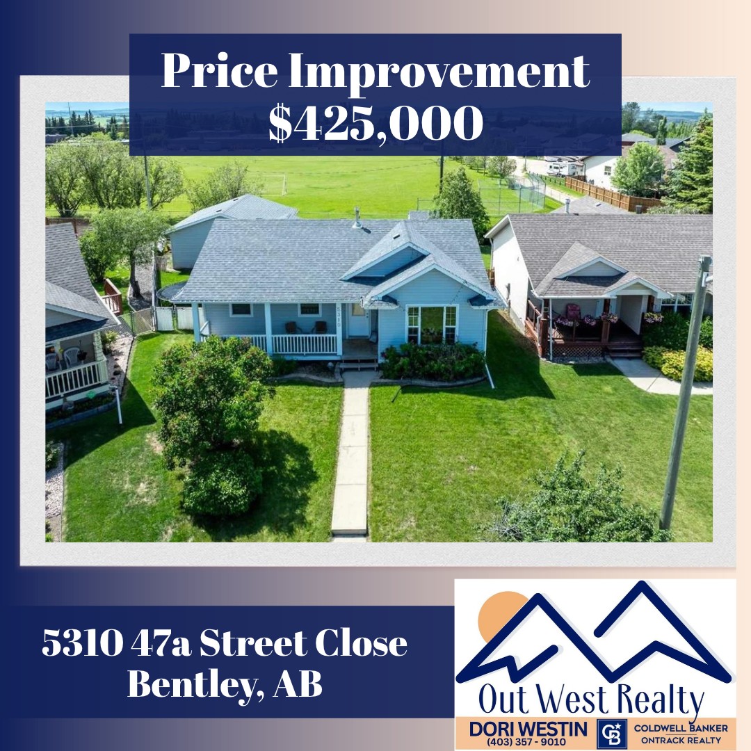 Price reduced to $425,000 for 4-bed bungalow at 5310 47a Street