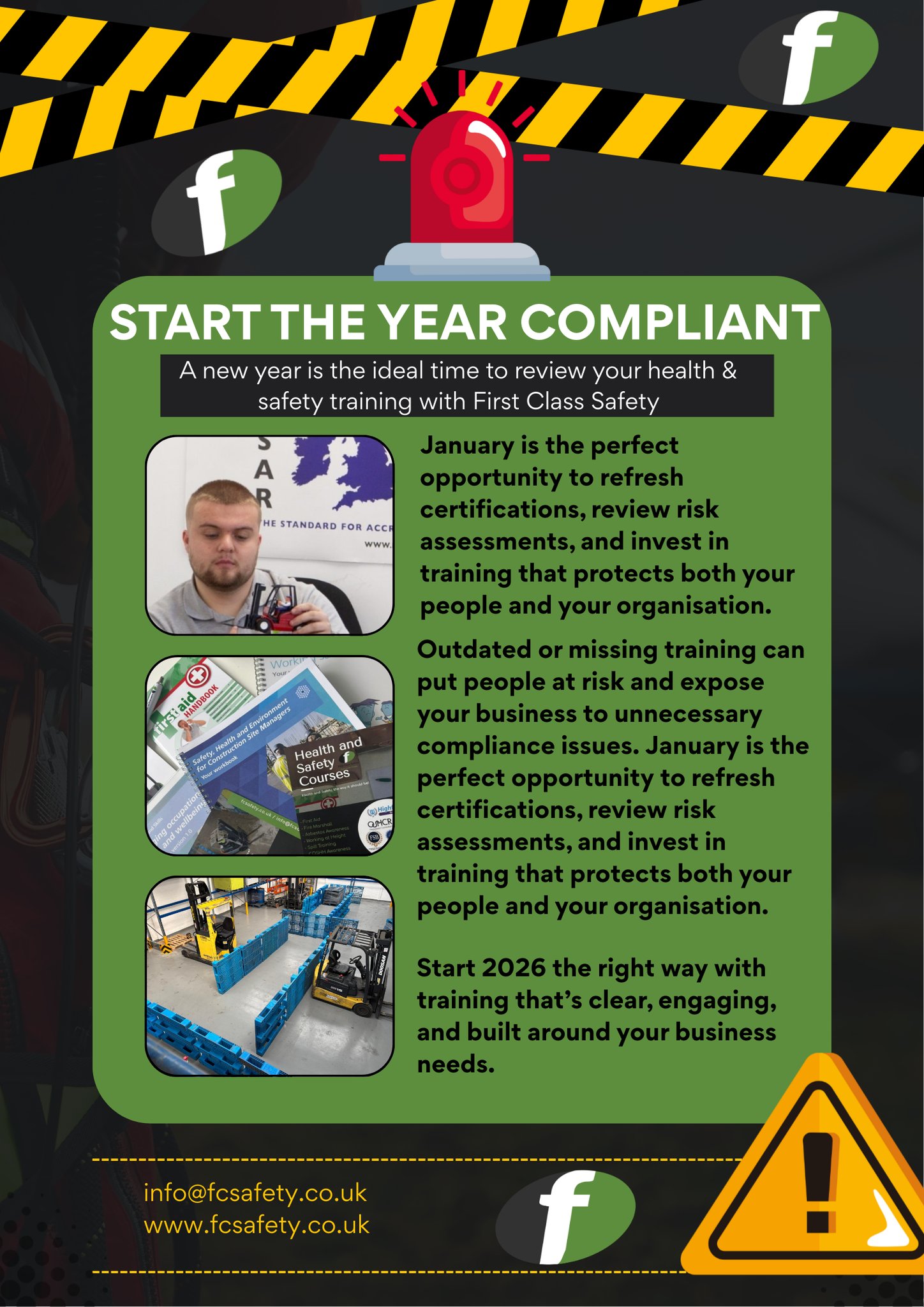 Start the Year Compliant – Train... - First Class Safety Ltd | Facebook