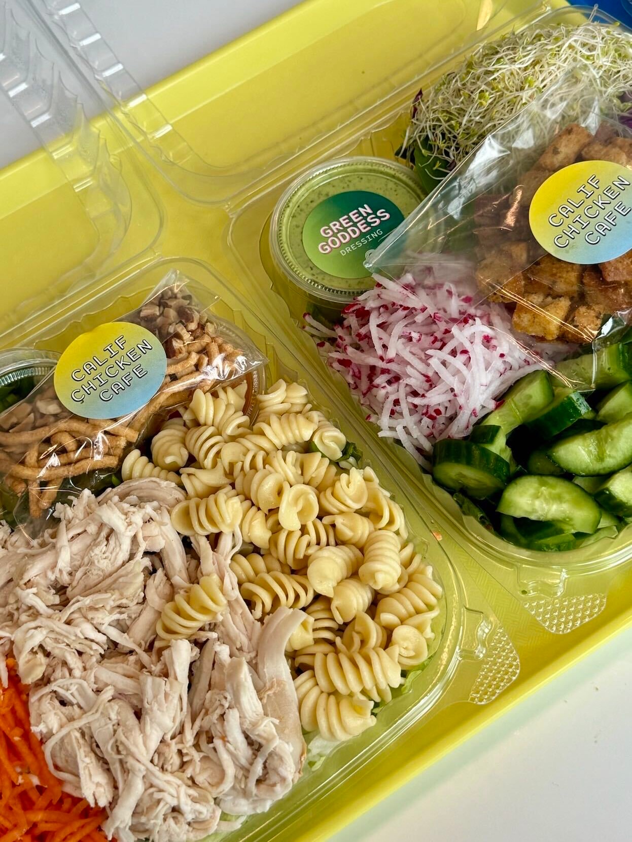 california chicken cafe green goddess dressing ingredients There's a CCC salad for every mood. 😍 #CaliforniaChickenCafe #CCC #Chicken #Lunch #LA california chicken cafe logo