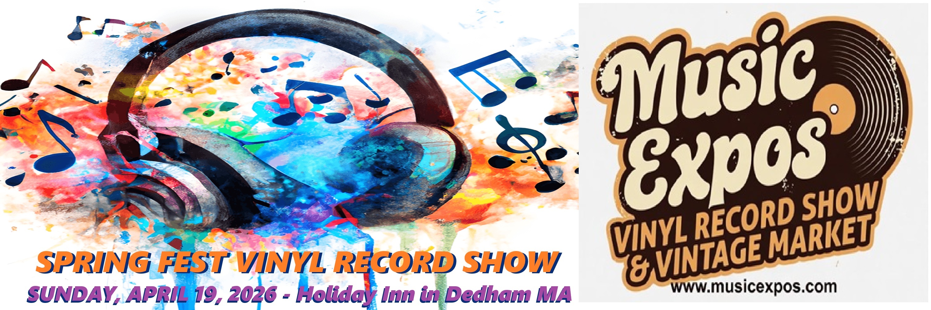 Spring Fest 2026 Vinyl Record Show Boston - Dedham MA