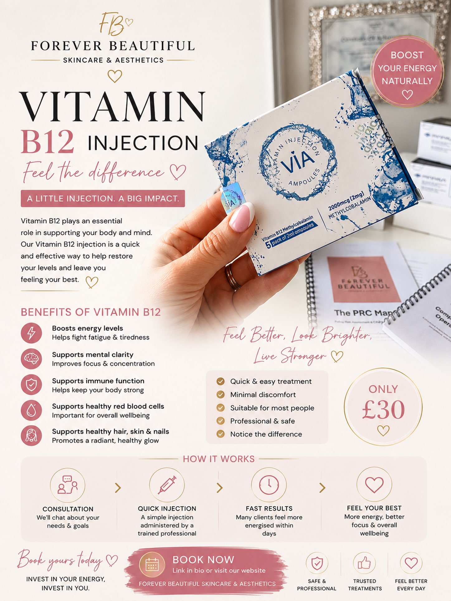 b12 injection 2000mcg 💙 Feeling tired, run down or lacking energy? A Vitamin could be just what your body needs. Our professional B12 injections are designed to help support your energy levels, mental and nerves 5-amino-1mq dosage reddit Reta Vitamin B12 Deficiency Size:30 ml x 3