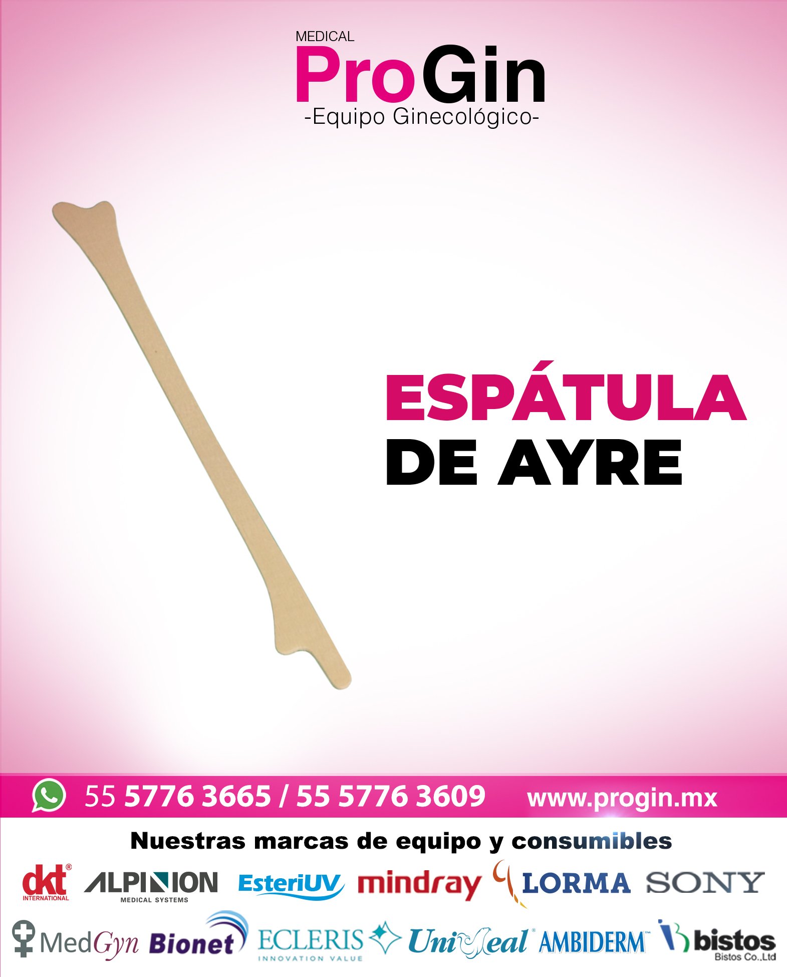 Medical - En Medical Progin Equipo Ginecológico tenemos Espátula de ...
