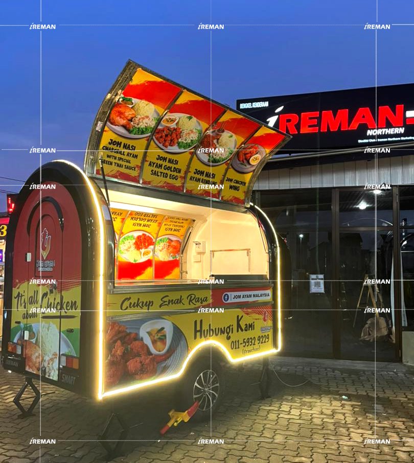 Jom Nasi Ayam... - Ireman Food Trailer/Wagon/Kiosk/Food Truck
