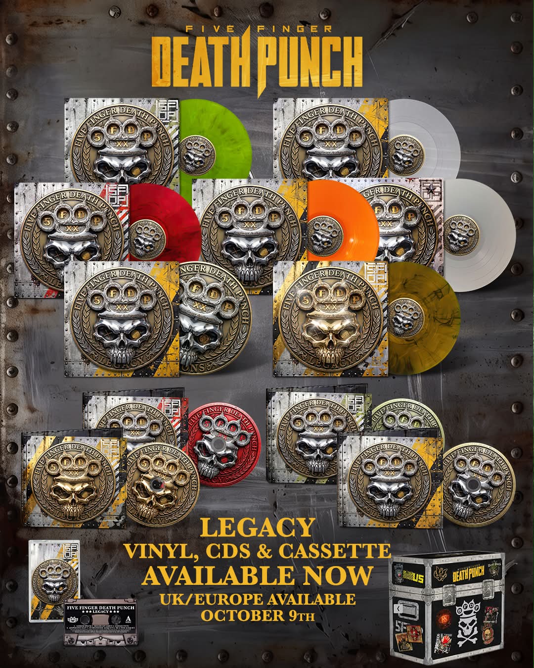 LEGACY is officially available on vinyl, cassettes and CD NOW! Get