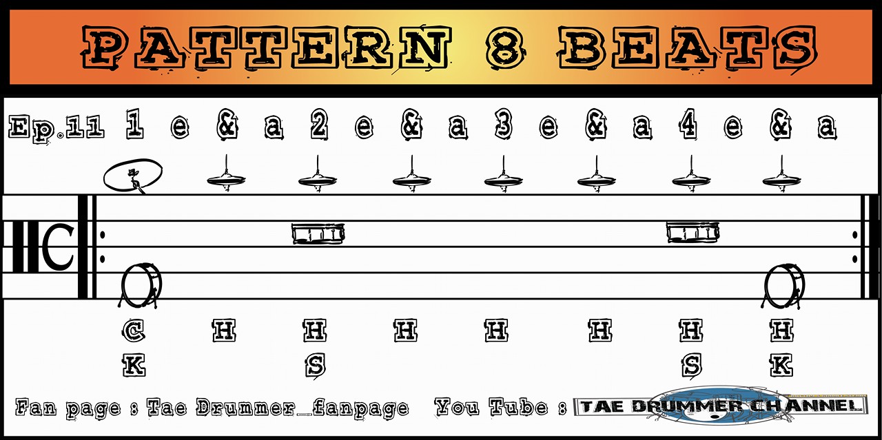 รวมแบบฝึกหัด Pattern 8 Beats - Tae Drummer_fanpage | Facebook