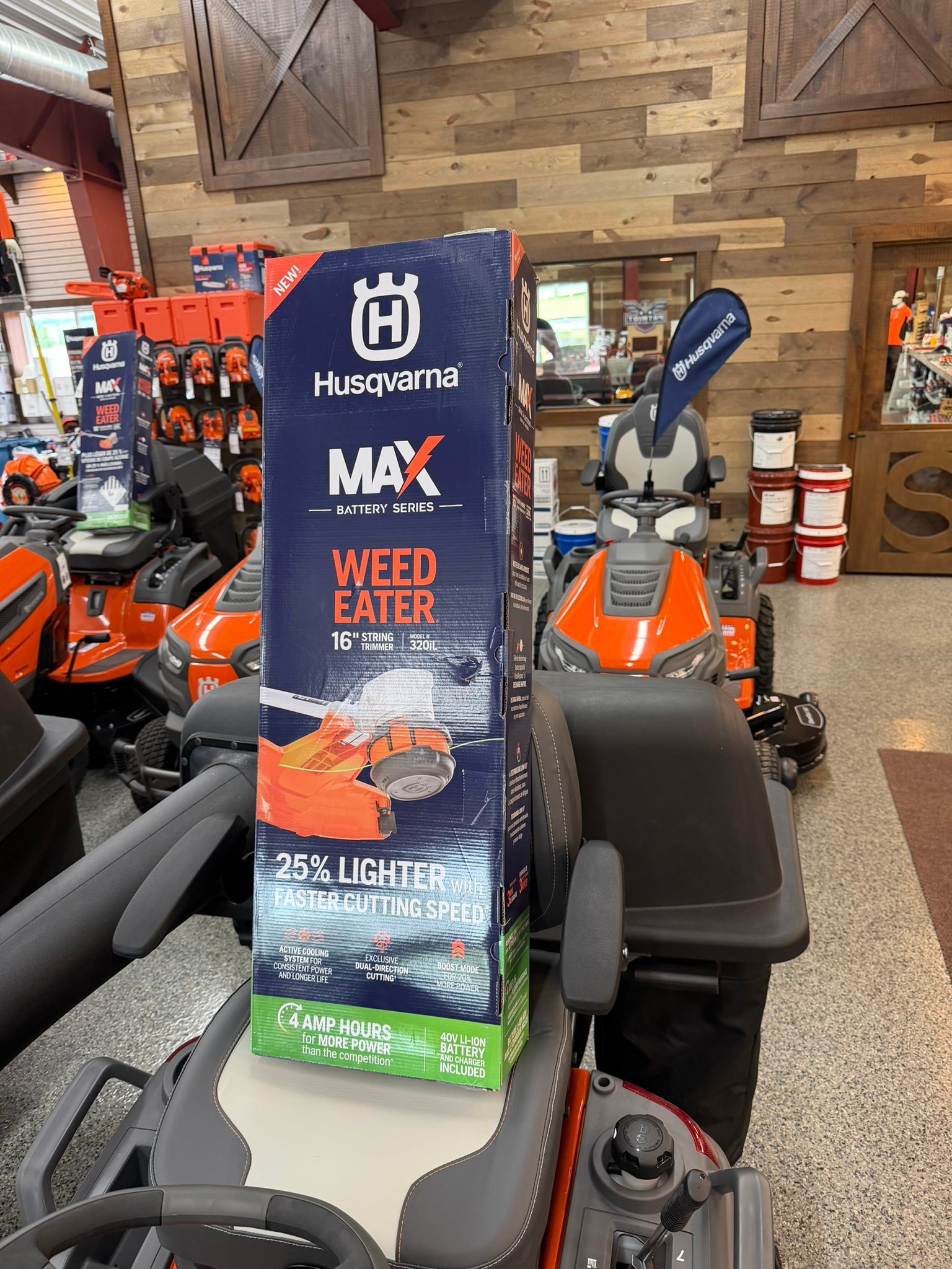 Husqvarna lawn tractor sale with free string trimmer