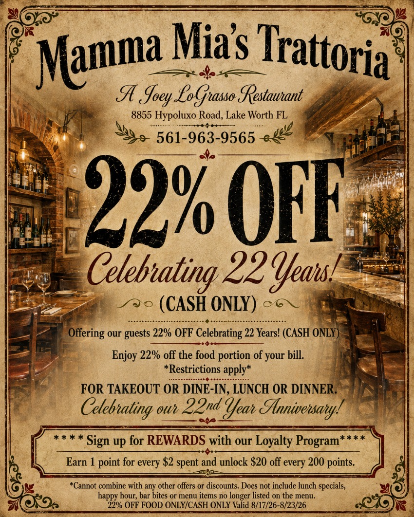 Mamma Mia's Trattoria | Lake Worth FL