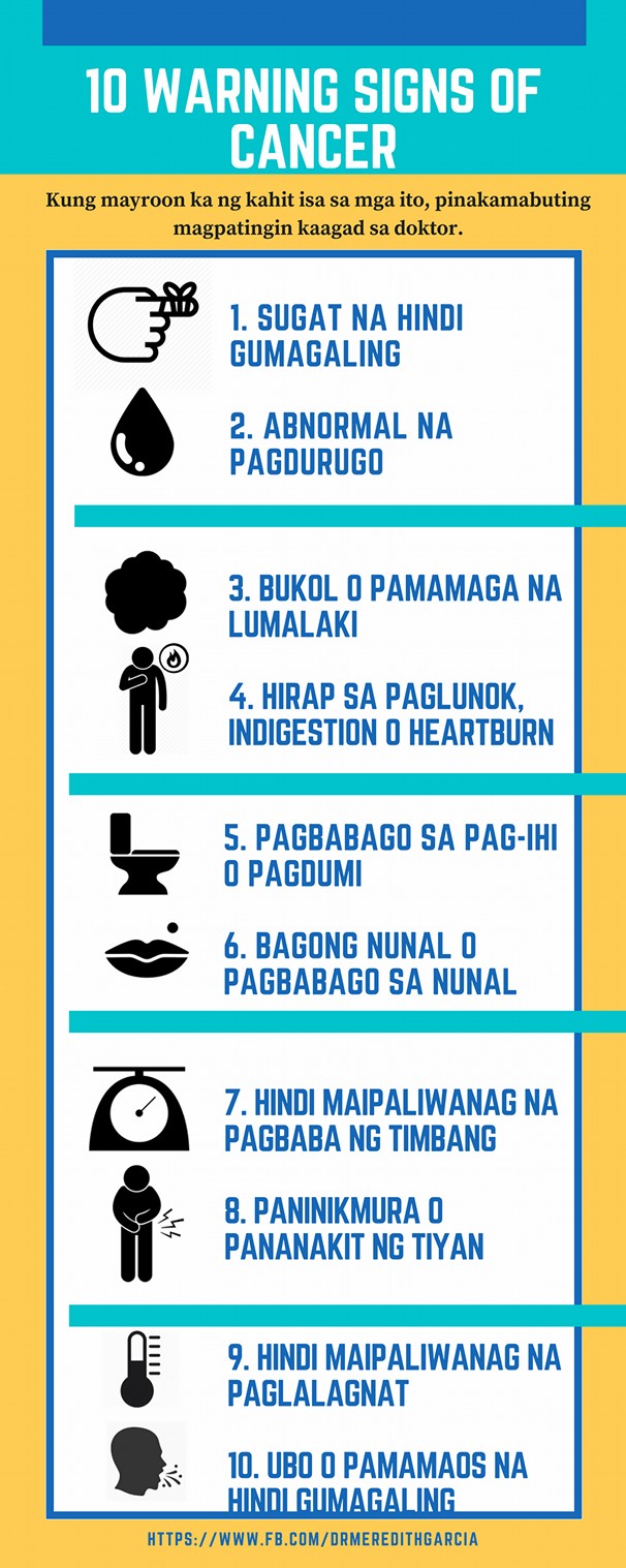 10 warning signs ng cancer mula kay... - Doktor Doktor Lads | Facebook