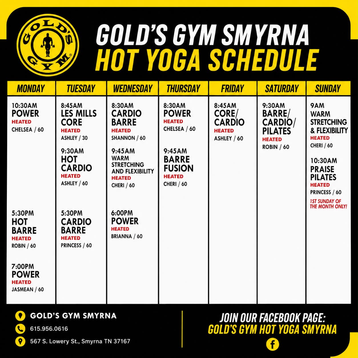Gold's Gym Hot Yoga Smyrna | Smyrna TN