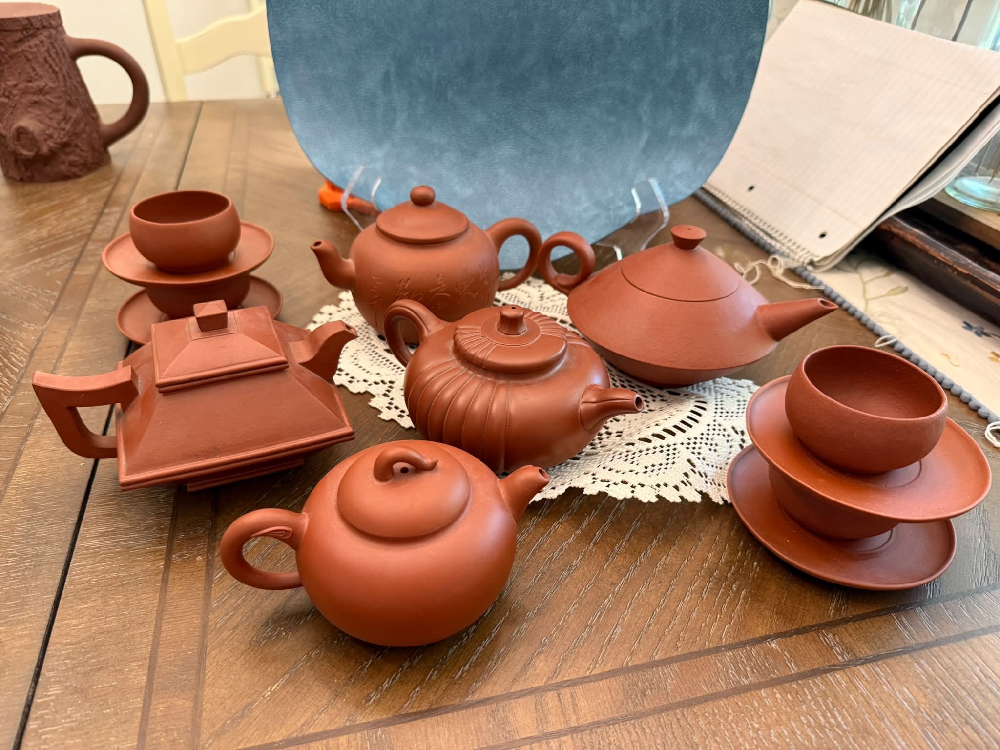 Set of 荊溪惠孟臣製款紫砂壺?