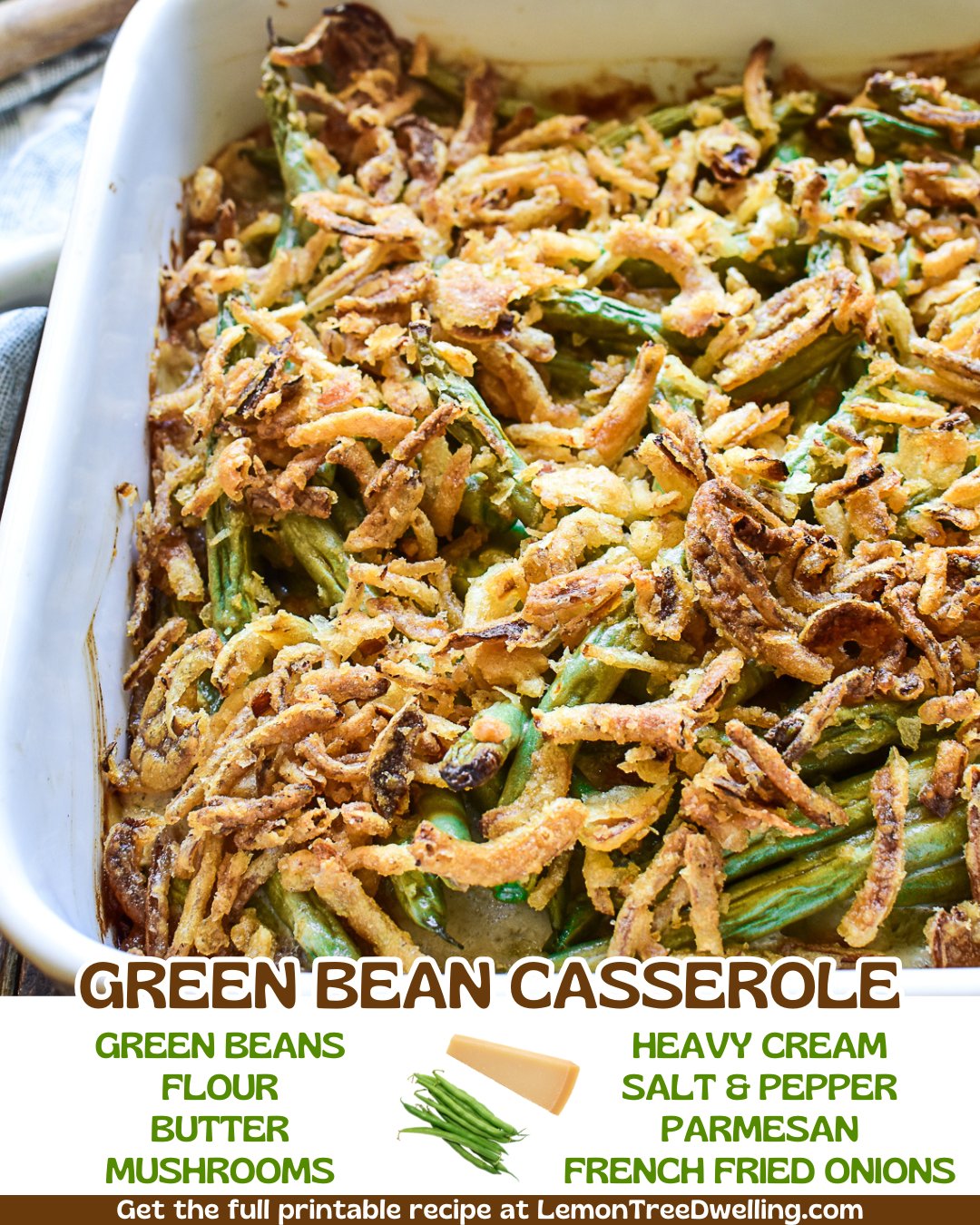 green bean casserole with catalina dressing Hands down THE best Casserole!!! Made fresh green beans and a homemade cream sauce! southern green bean casserole