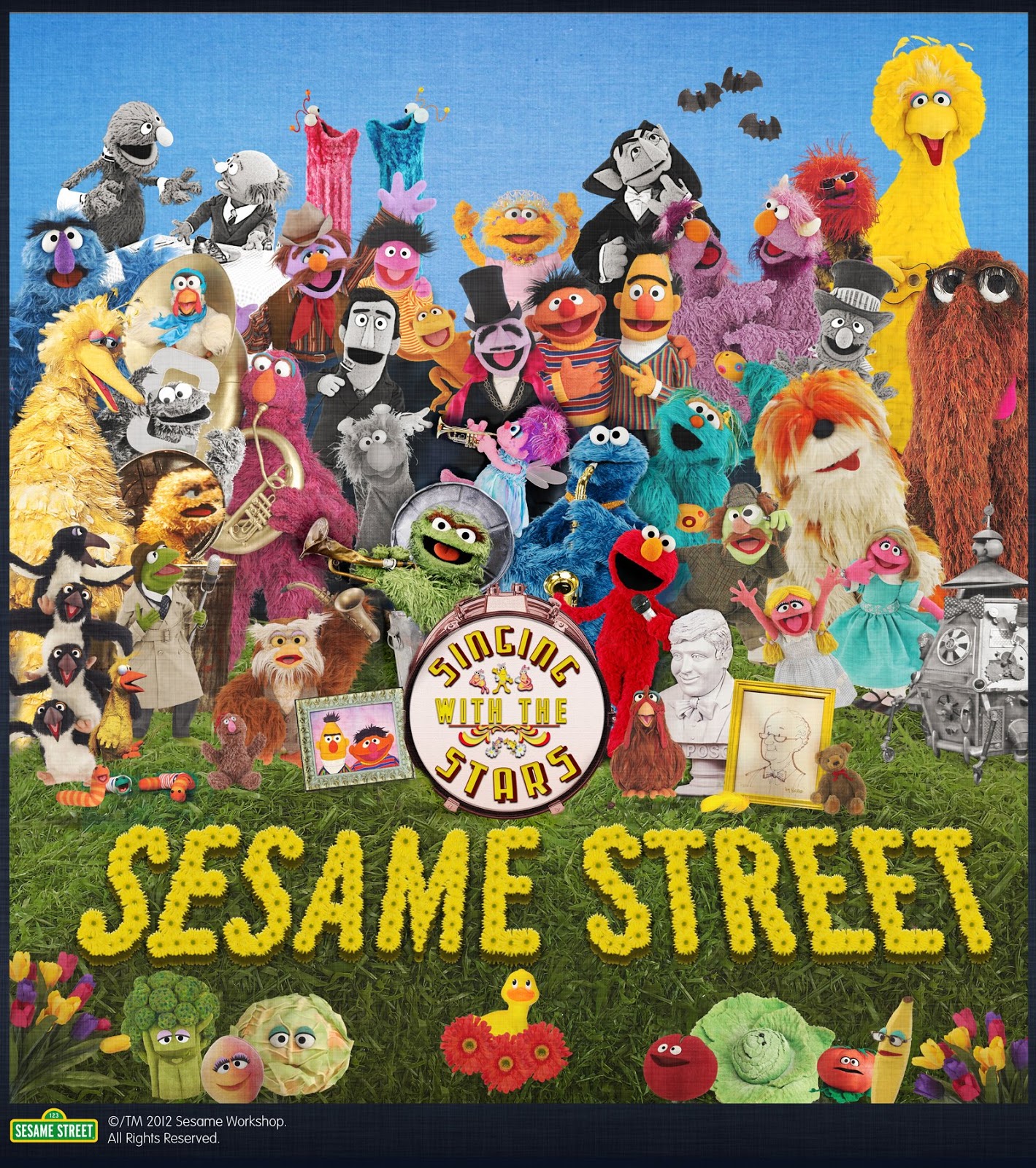 Roxie - Roxie Marie with Grover Grover Big Bird Big Bird Kermit the ...