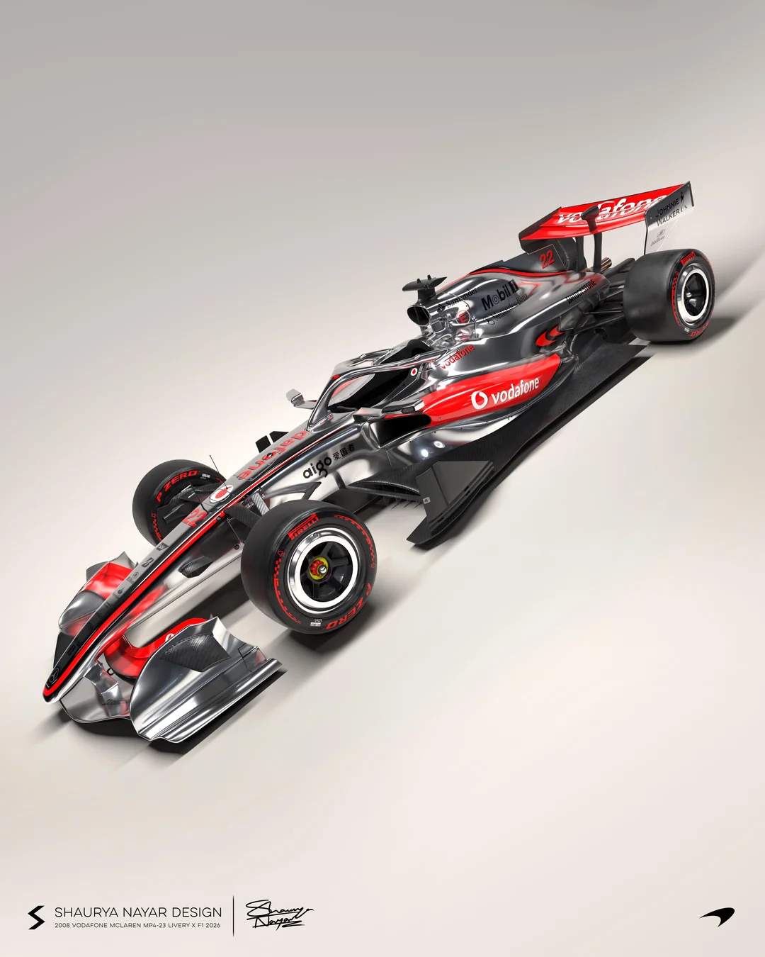 2008 Vodafone McLaren Mercedes Livery X F1 2026🥰. Great work! by