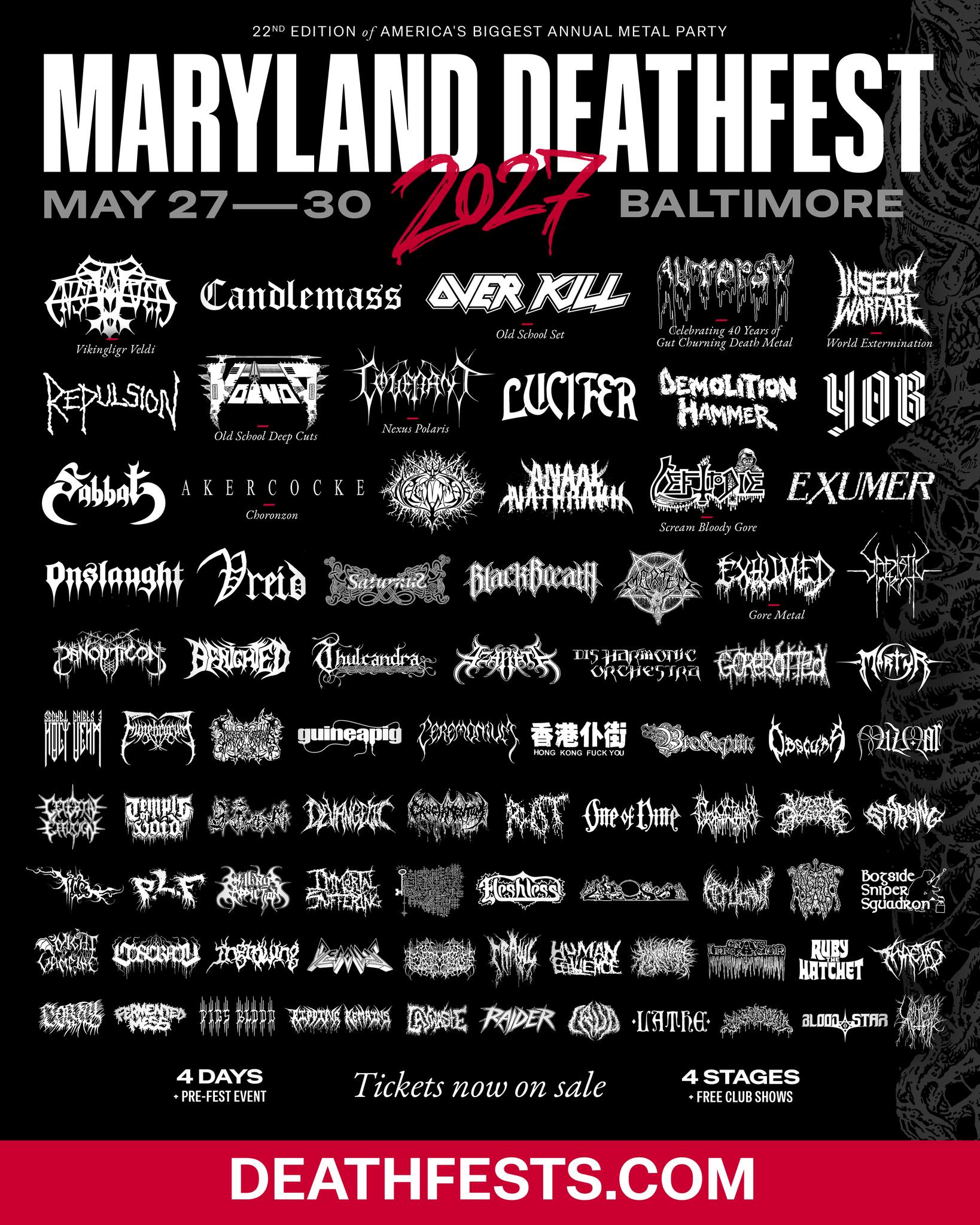 洋楽 Mortality /structure(WARHEAD records) Thulcandra | Maryland Deathfest 2027 First round of confirmed