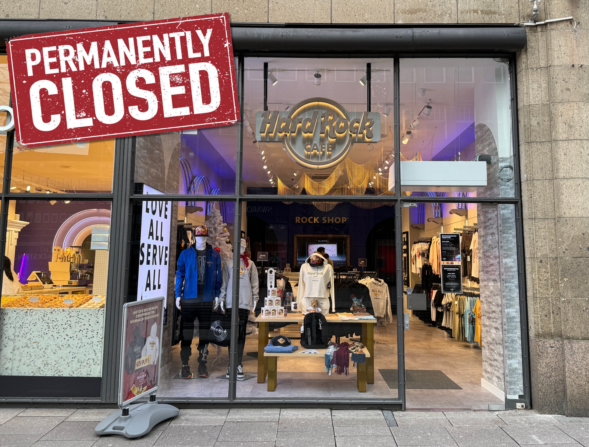 Hard Rock Cafe Japan online rock shop closing March 2025