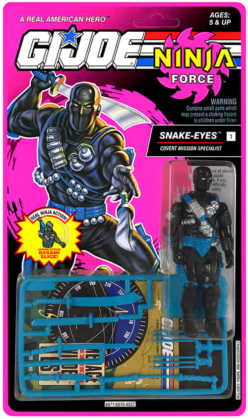 Custom Classified Ninja Force Snake-Eyes 1993 figure