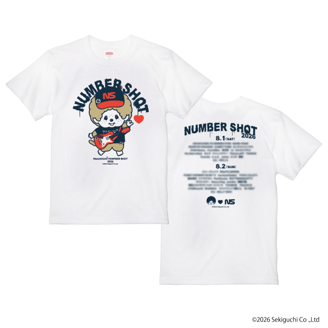 NUMBER SHOT2026 グッズ紹介①👕／ ロックな装いがかわいいモンチッチ
