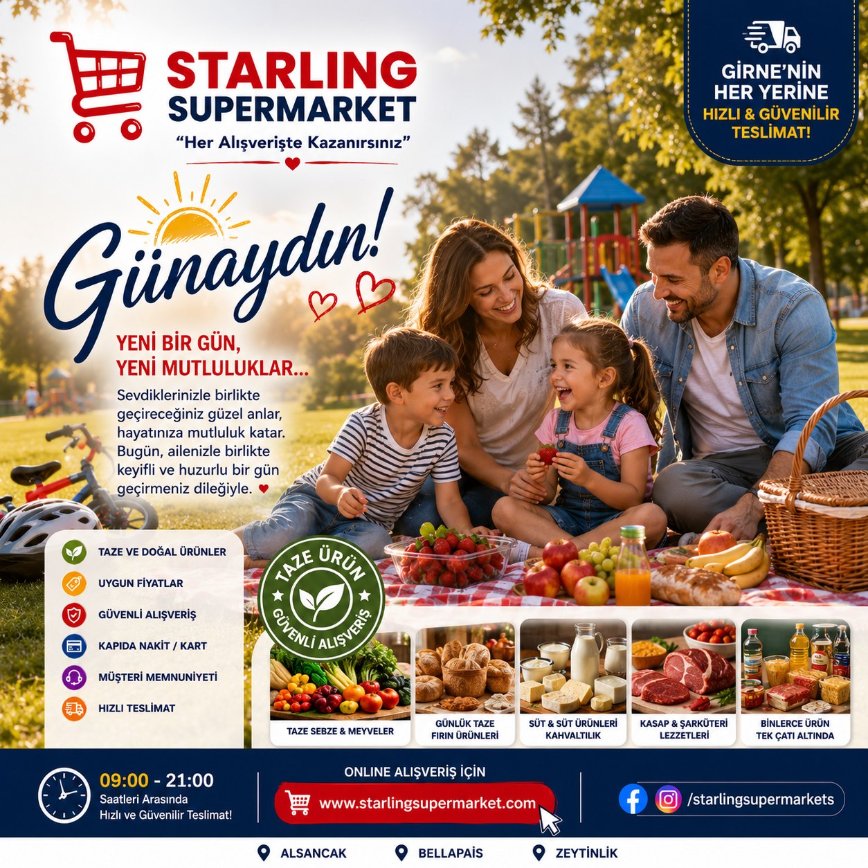 Starling - 👨‍👩‍👧‍👦🌳 GÜNAYDIN! AİLECE GEÇİRİLEN HER GÜN, HAYATIN EN  GÜ