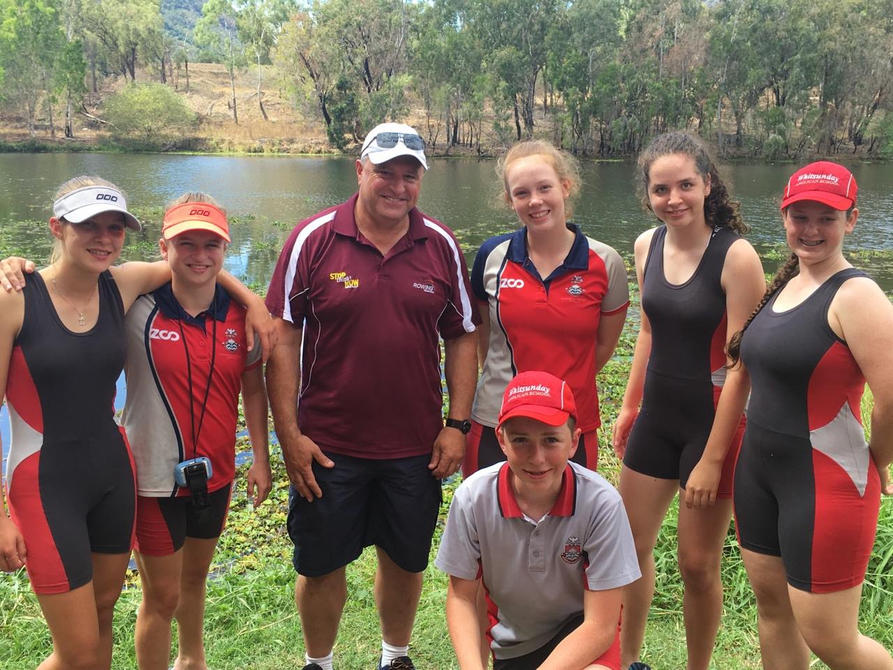 Whitsunday - WAS Rowing students with Mike Partridge. Mike is a past ...
