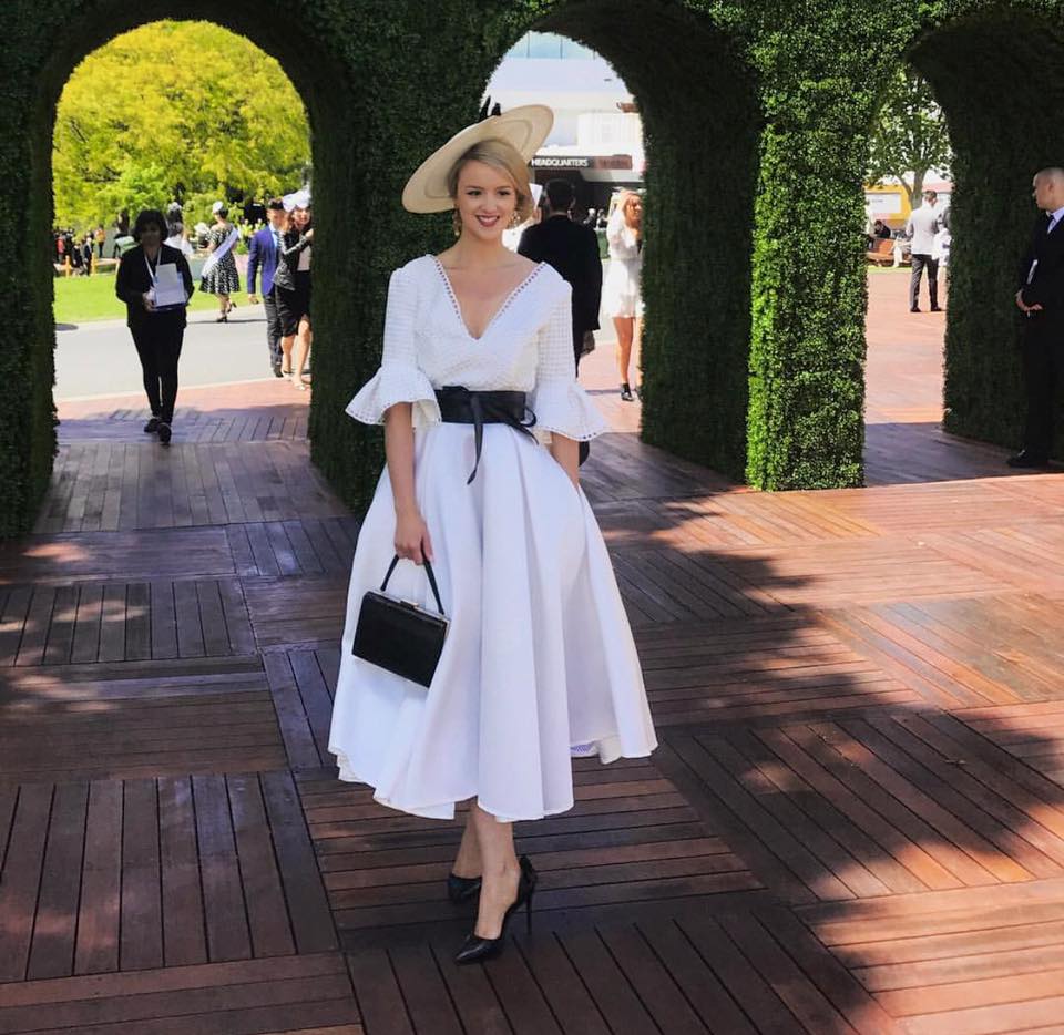 dress ladies day And so it begins. Just look at some of these outfits already 😍 Starting with our Style Award judge, our very own, Rachael Rhodes. # LadiesDay #Aintree #LadiesDayStyle COLOR_CORAL