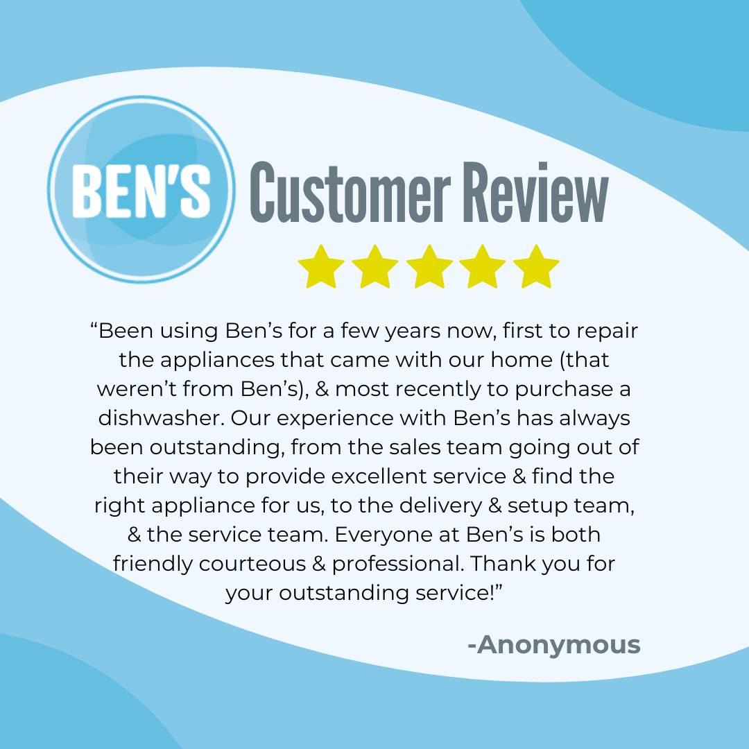 🌟 Customer Testimonial Spotlight 🌟... - Ben's Appliances