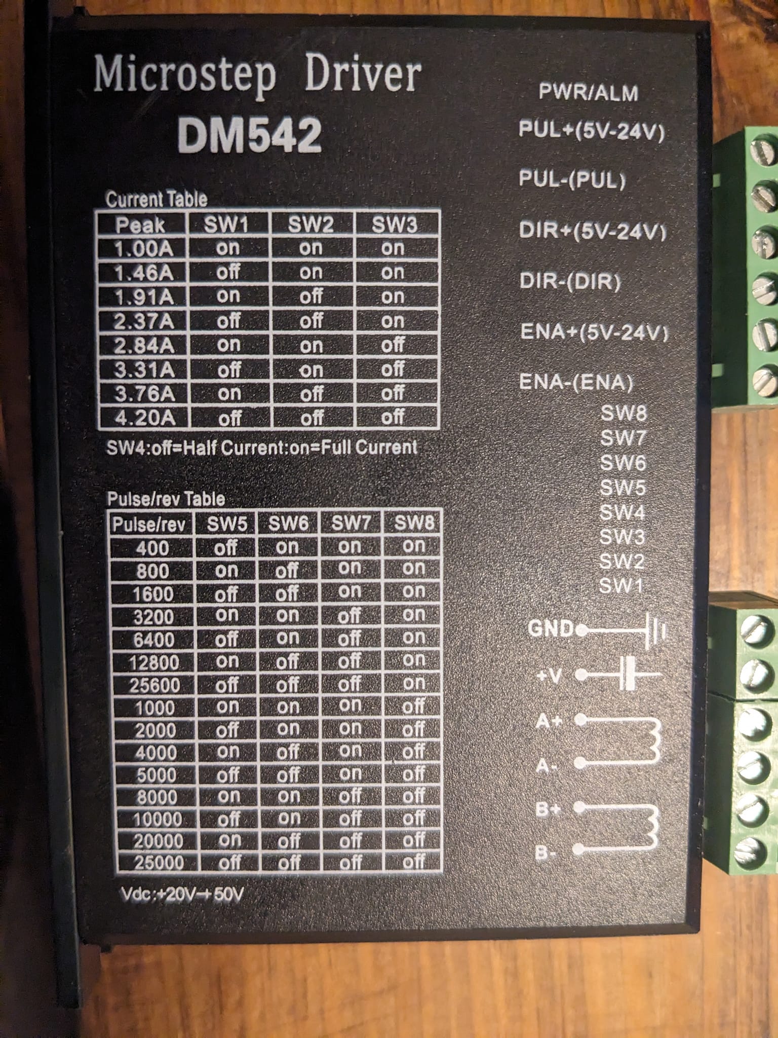 What are optimal step/rev settings for Queen Bee Pro?