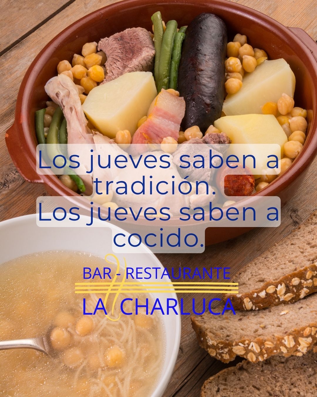 La - ¡Vuelven los jueves de cocido a La Charluca! 🫕 Con la llegada del ...