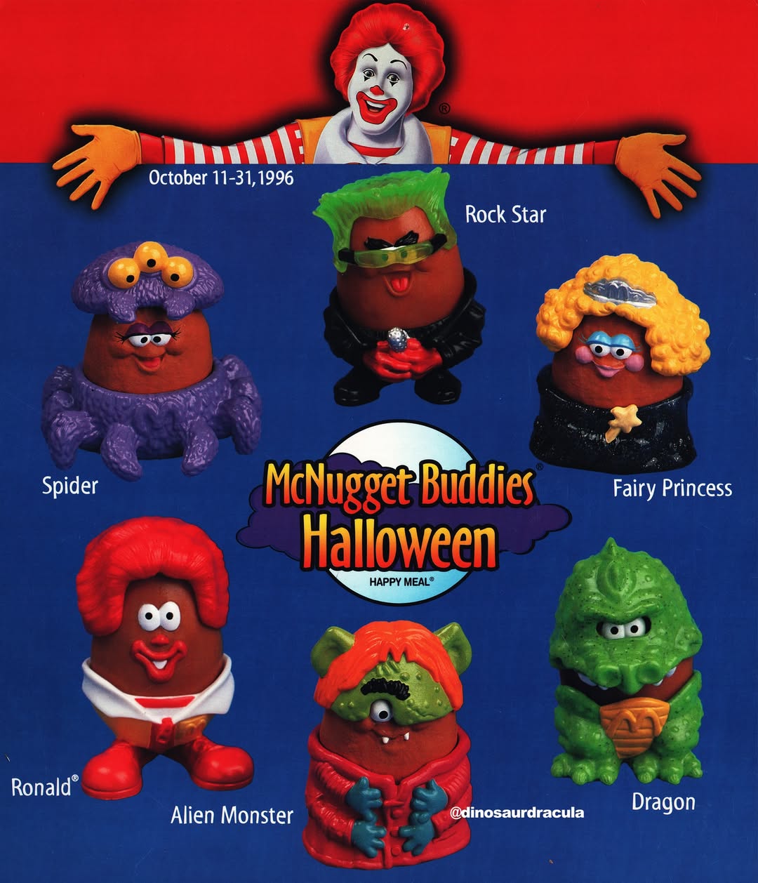 It's the Halloween McNugget Buddies, class of 1996! McDonald's