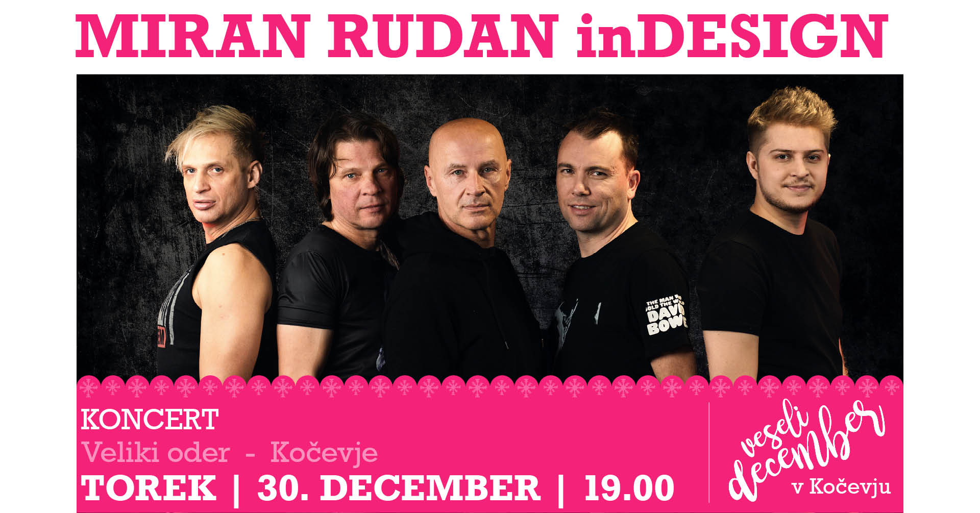 Miran Rudan inDESIGN, koncert [Veseli december v Kočevju]