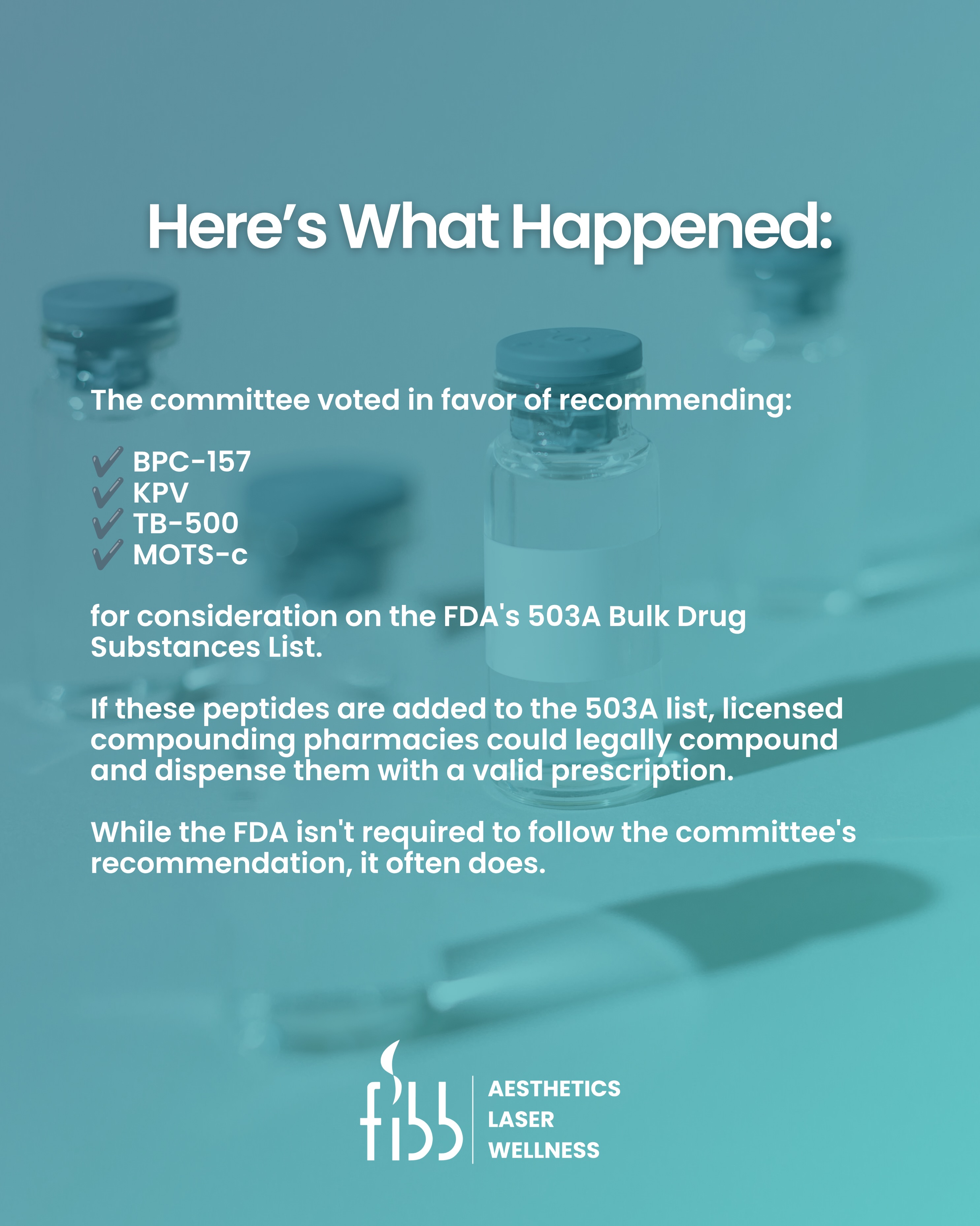 fda bulk compounding list 503a ipamorelin supports four peptides for broader patient access difference between ahk cu Keep In The Fridge Size:Discovery Size (10 mL)