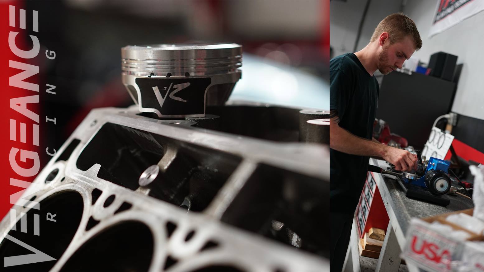 Our technician is setting up a set of... - Vengeance Racing