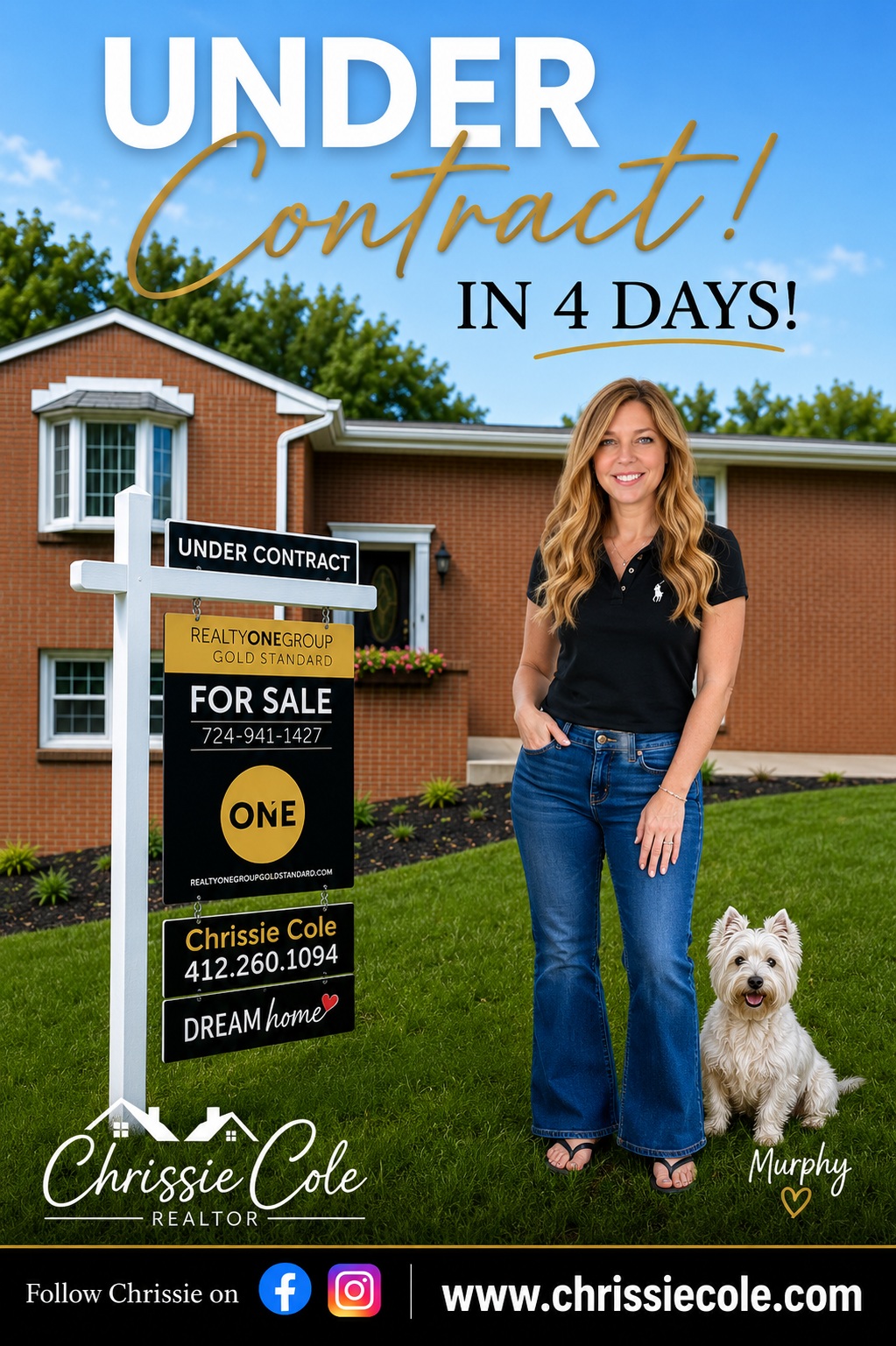 🏡 UNDER CONTRACT IN JUST 4 DAYS! 🎉 After a fantastic Open House