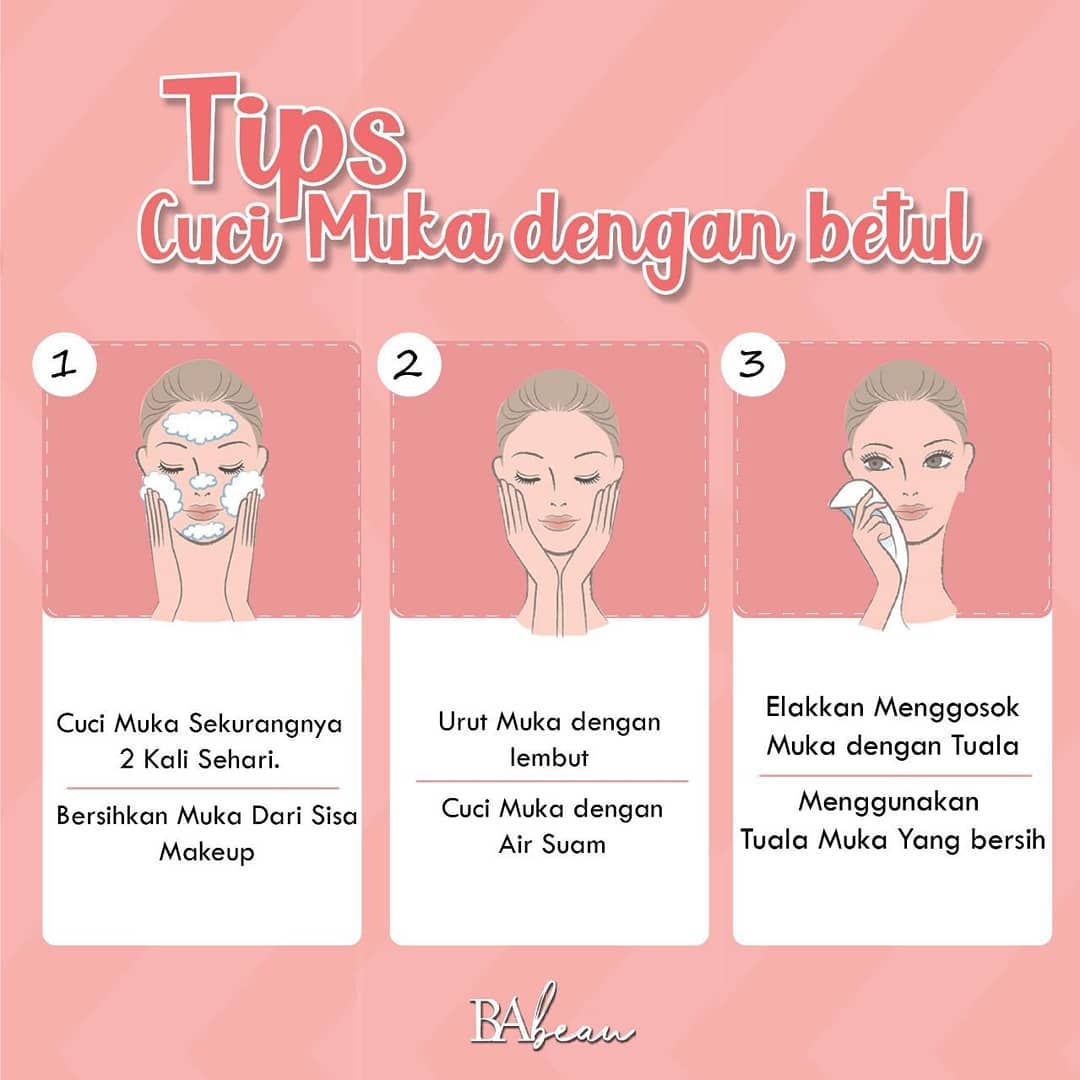 Cara Mencuci Muka Dengan Betul Englshdira