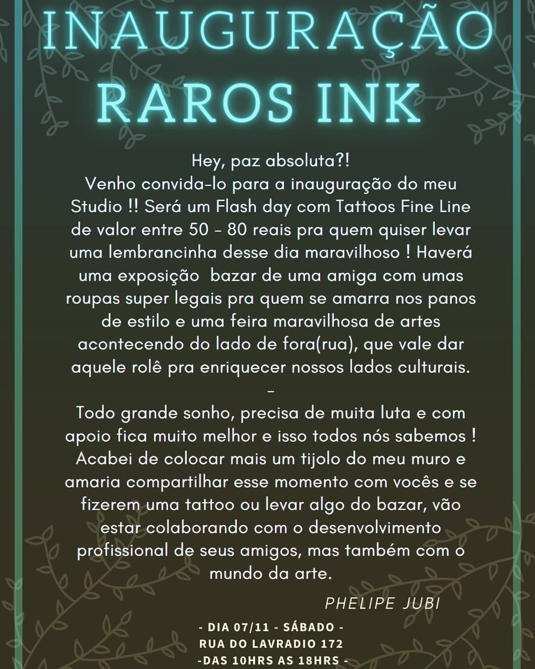 rarosink - Gostaria de agradecer primeiramente a minha... | Facebook
