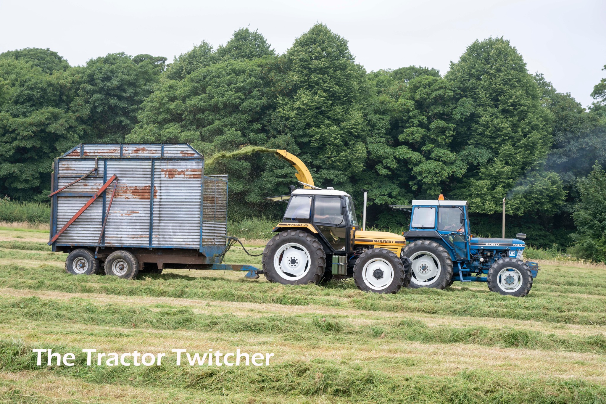 Stodday classic silage event with Ford 7610 and Marshall 804