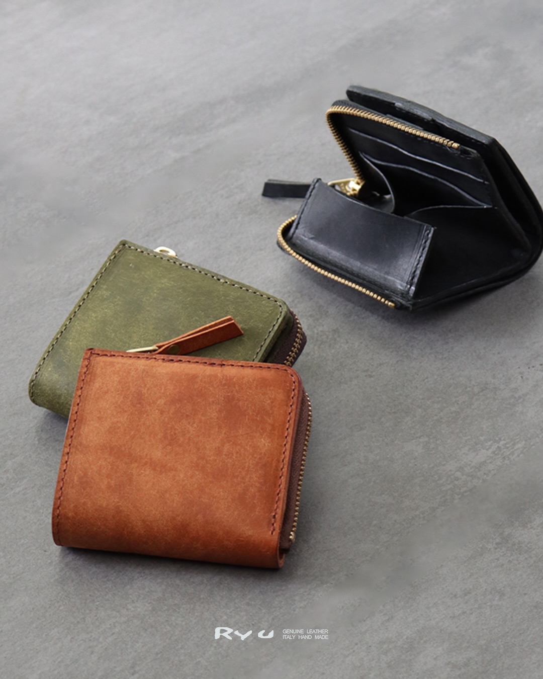 KD 2WAY FOLD SHOULDER BAG 】 唯一無二の表情を持つ 「クーズーレザー