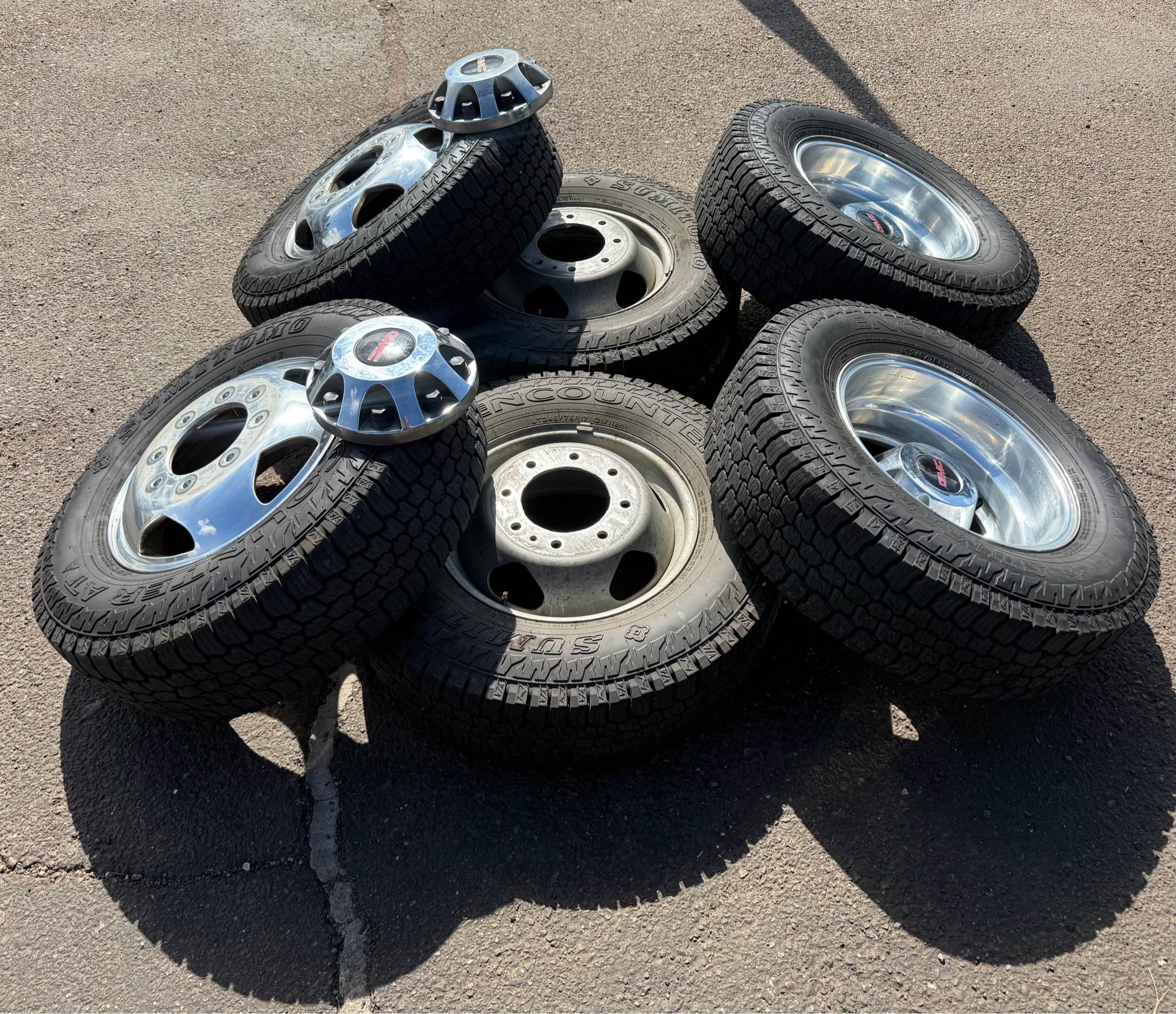 GMC Sierra 3500 Dually 17 inch wheels and tires - Car Wheels, Tires ...