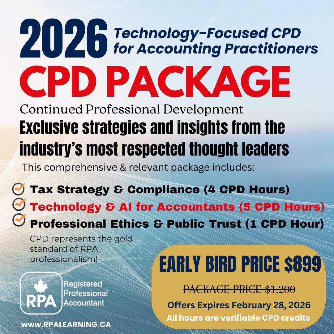 Rpa Canada - The 2026 Technology Focused CPD Package has... | Facebook