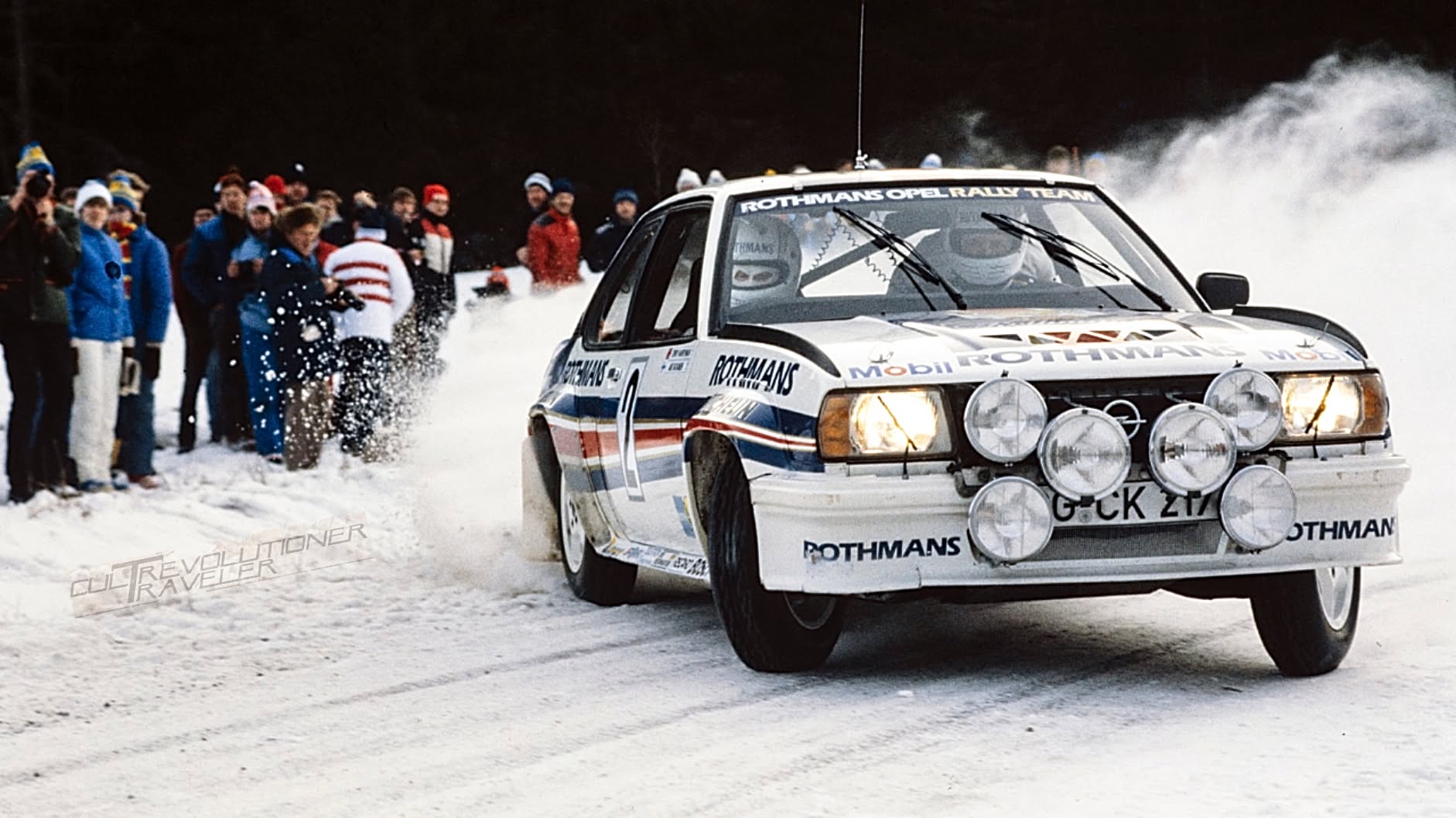 Year 1983 Rally Sweden Ari Vatanen / Terry Harryman - Opel Ascona 400.
