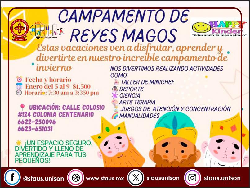STAUS en Línea - Campamento de Reyes Magos 👑 El STAUS, a... | Facebook