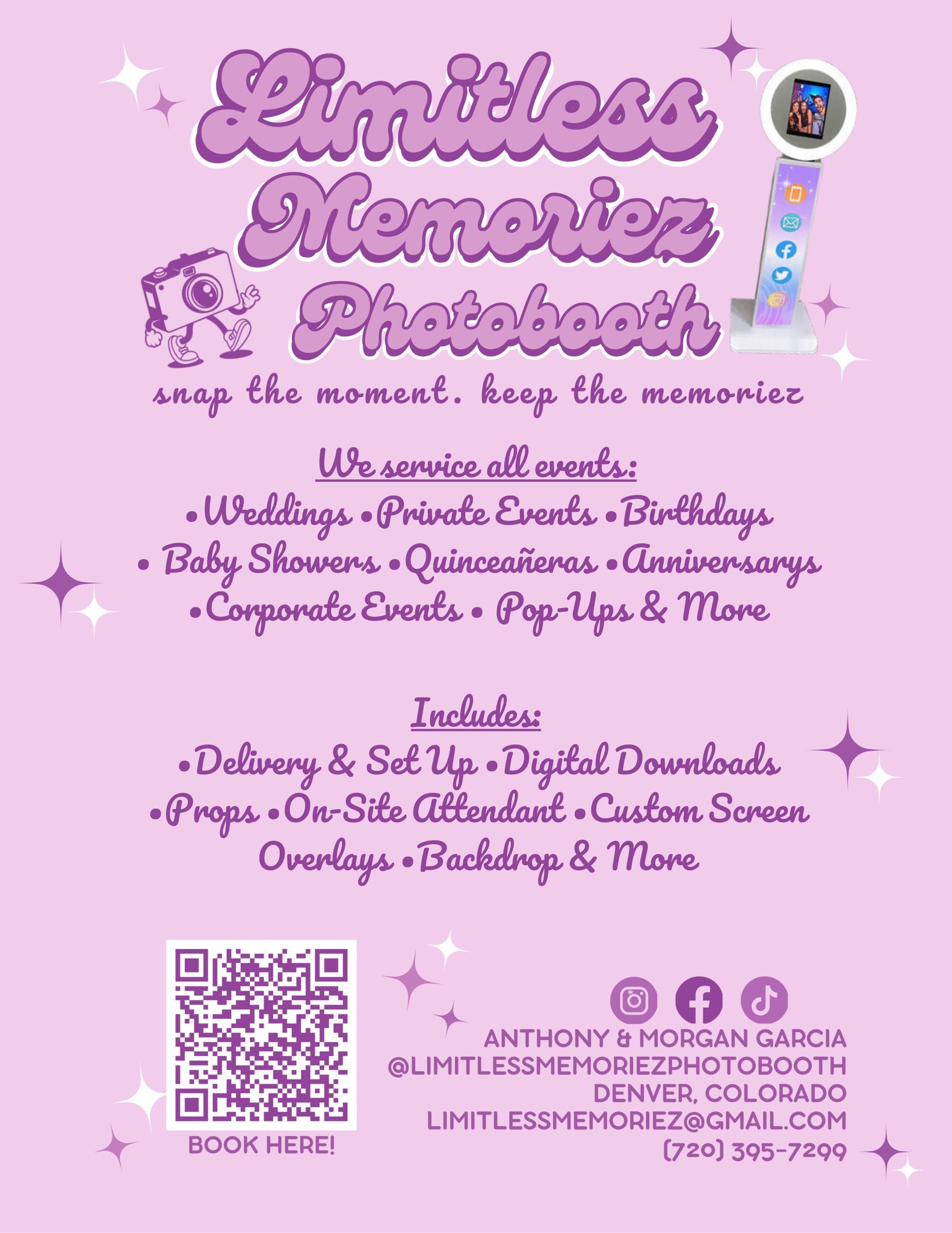 ?✨ Make your next event unforgettable with Limitless Memoriez 