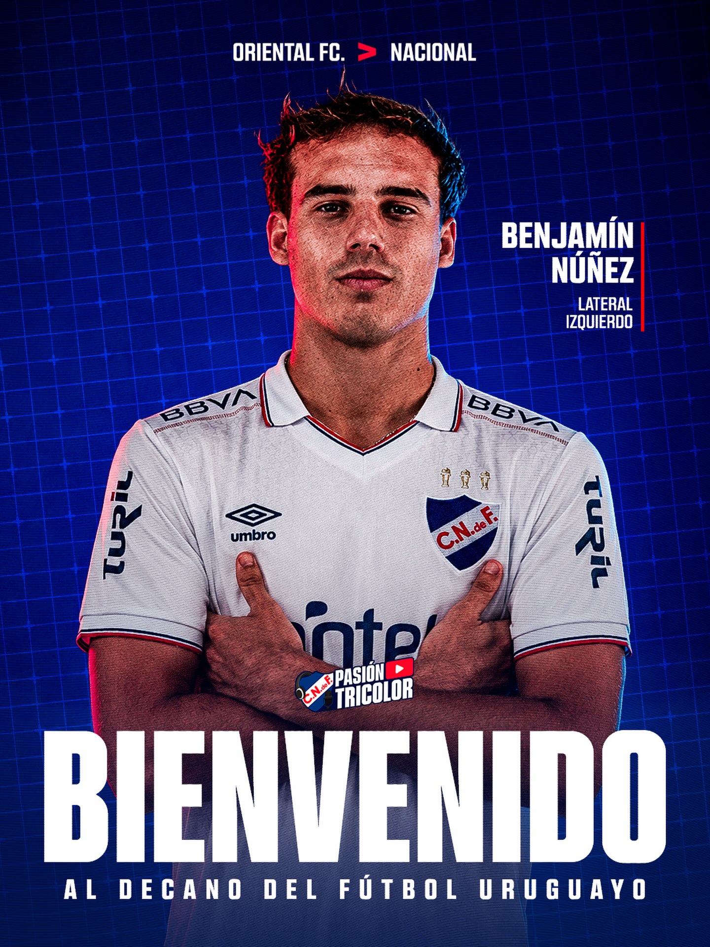 Llegó Benjamín Núñez ✅️🇺🇾 ▶️El lateral zurdo de 23 años