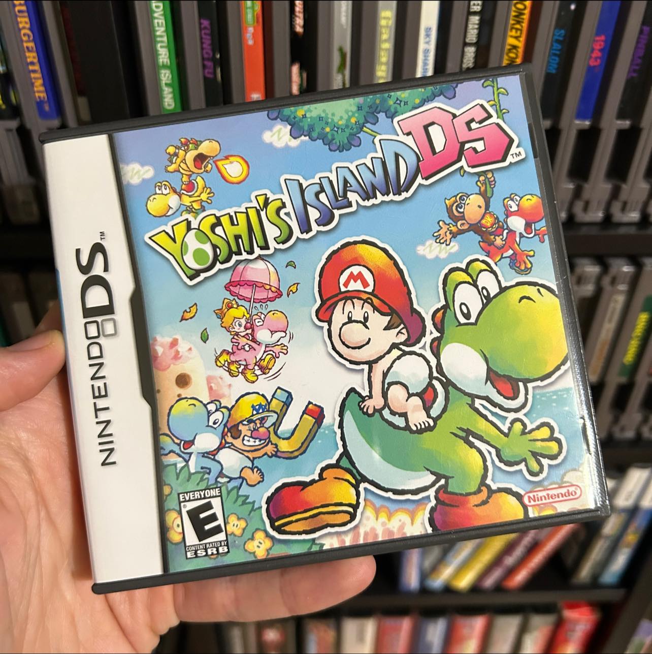 Ever play Yoshi Island DS? I love how the game is played on both
