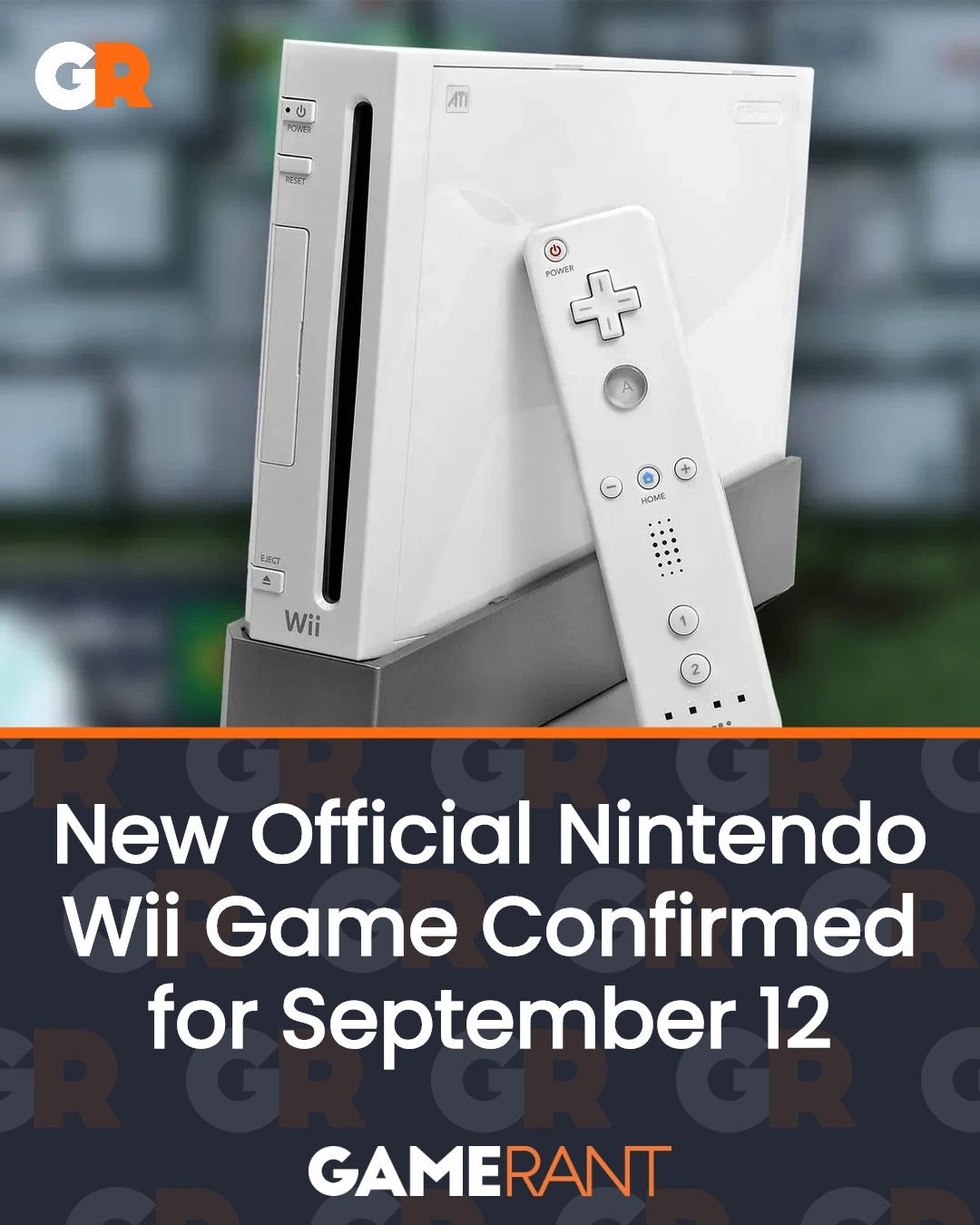 The Nintendo Wii is officially getting a brand new game release on
