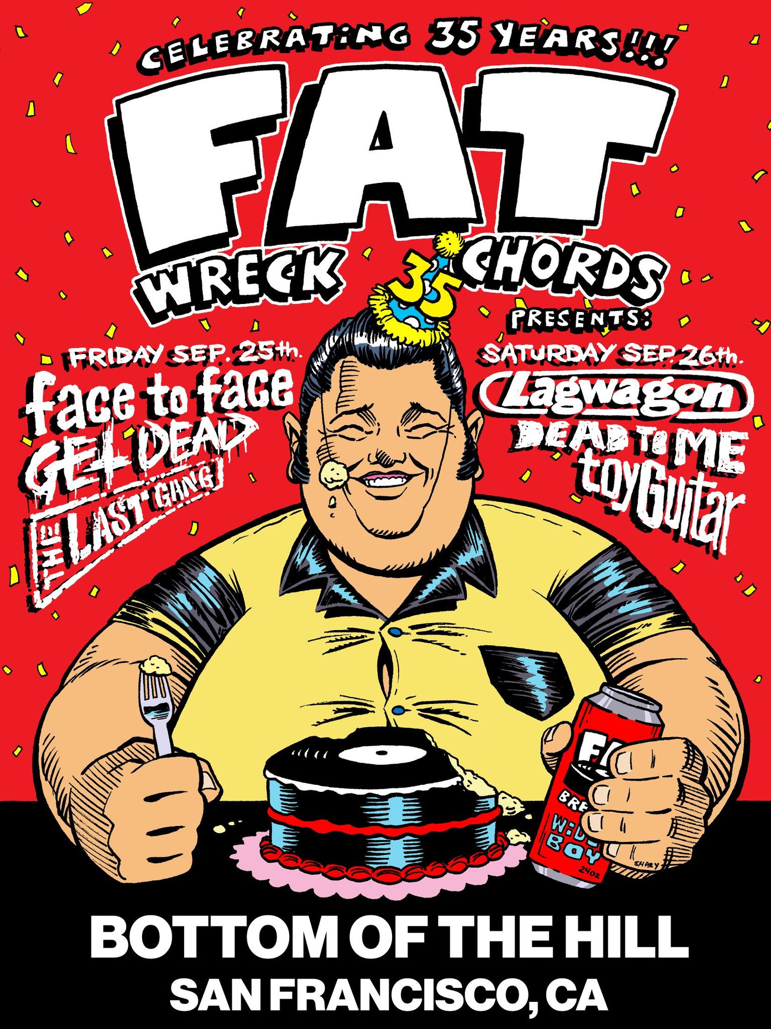 Fat Wreck Chords 35th anniversary celebration at Bottom of the Hill
