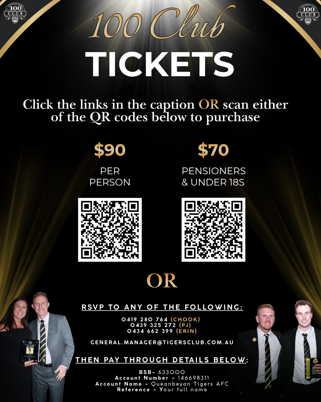 100 club dress code JOIN US FOR THE 45TH QUEANBEYAN TIGERS CLUB‼️ Get ready for a special night as we celebrate and induct this year's 100 Members, Associate Playing Members, Associate Members, Life Members straps Select your size:7.5 My First Birthday Emerald Pilates studio