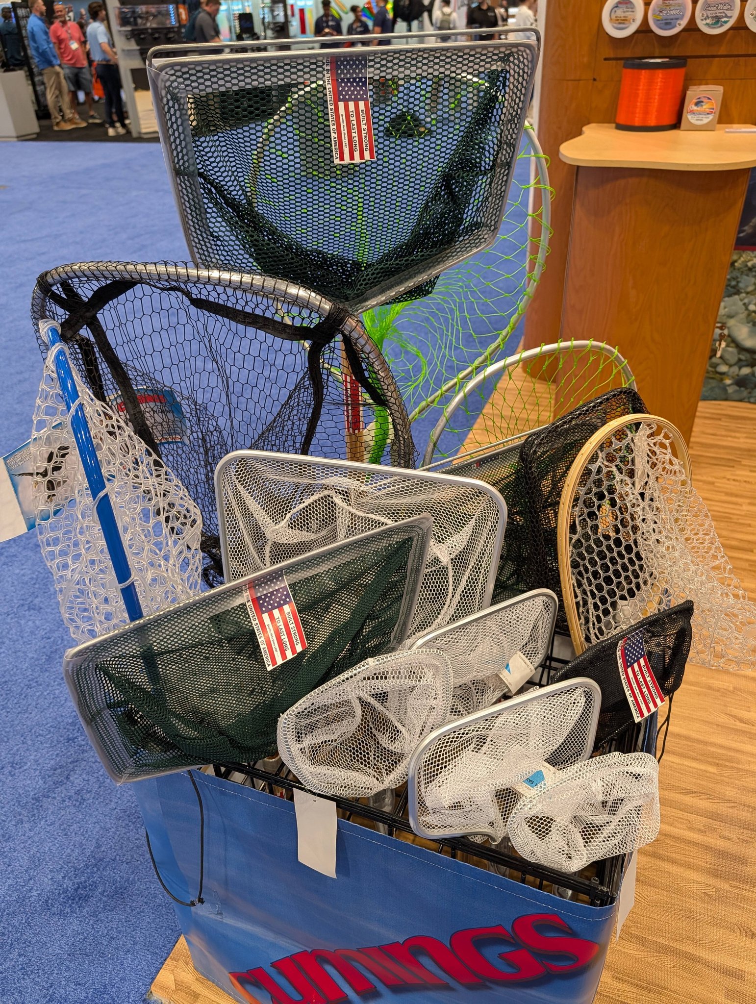 cummins fishing nets Ed Cumings Red White & Blue Rubber Landing Net, Large : Sports & Outdoors Description This landing net is lightweight and yet extremely strong It features a 12 bow with a durable 1 diamond embossed handle Cumings Salmon & Steelhead Landing