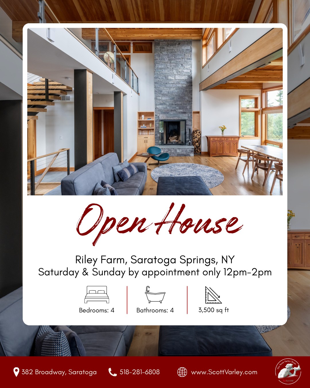 Open houses in Warrensburg and Guilderland NY